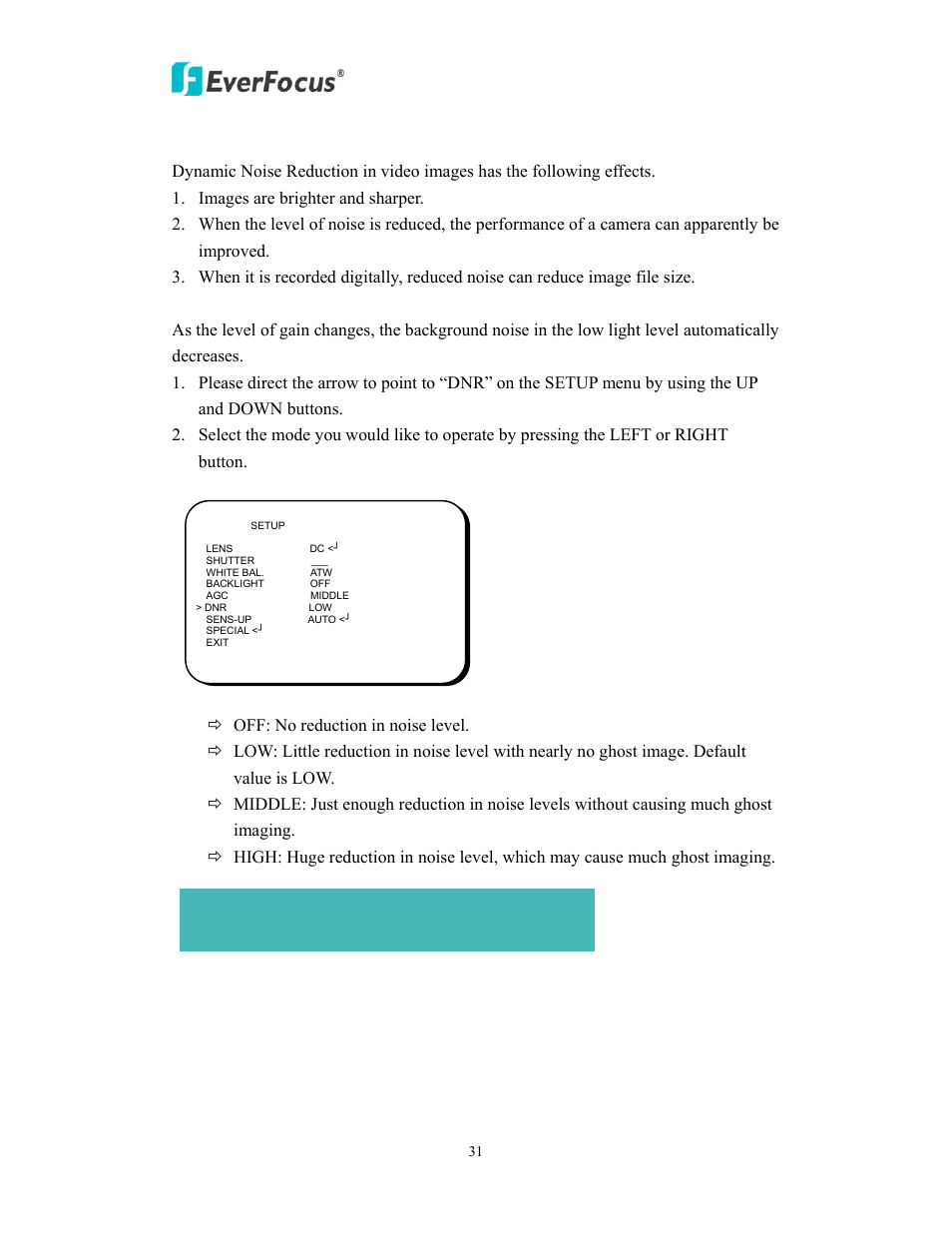 EverFocus EAN EDN850H User Manual | Page 31 / 60