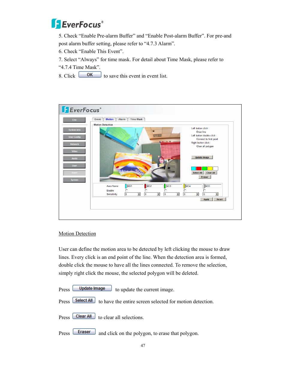 EverFocus EAN EDN850H User Manual | Page 47 / 60