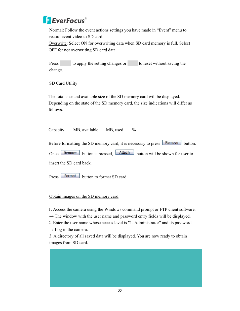 EverFocus EAN EDN850H User Manual | Page 55 / 60