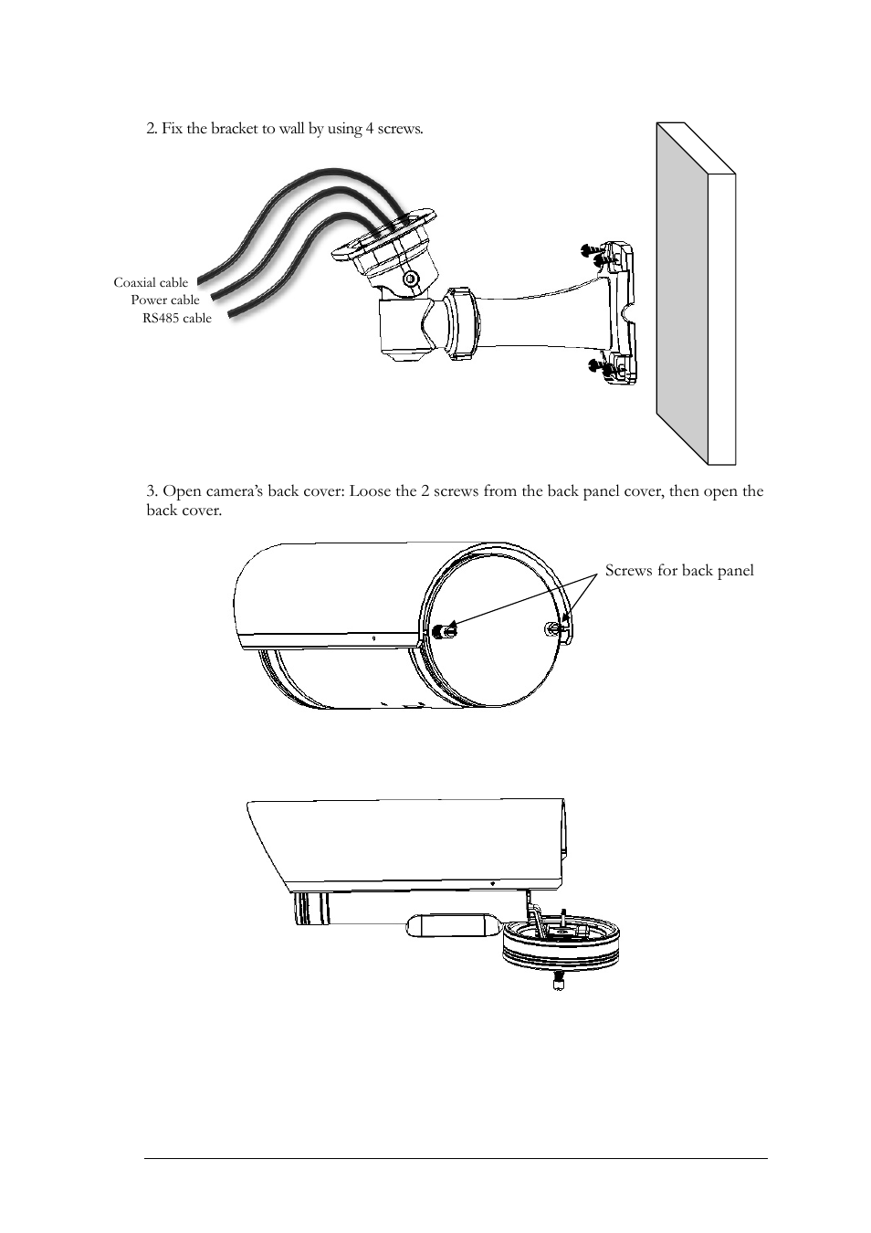 Screws for back panel | EverFocus EZ550 User Manual | Page 15 / 44