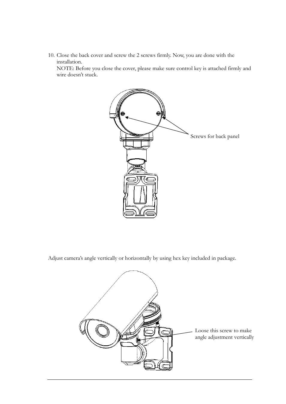 2 adjusting camera position | EverFocus EZ550 User Manual | Page 19 / 44