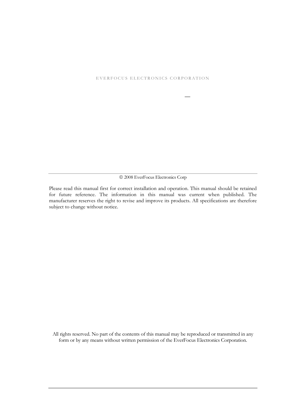 EverFocus EZ550 User Manual | Page 2 / 44