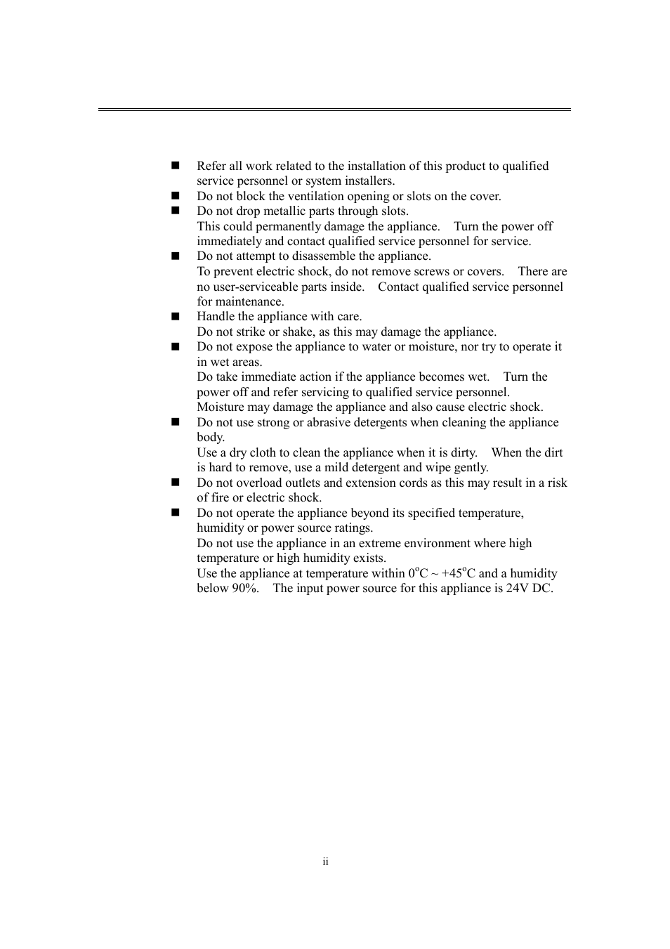 Precautions | EverFocus eDR400 User Manual | Page 3 / 61