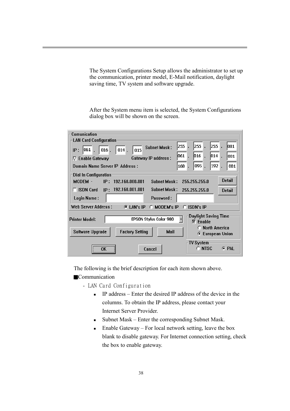 15 system configurations | EverFocus eDR400 User Manual | Page 42 / 61