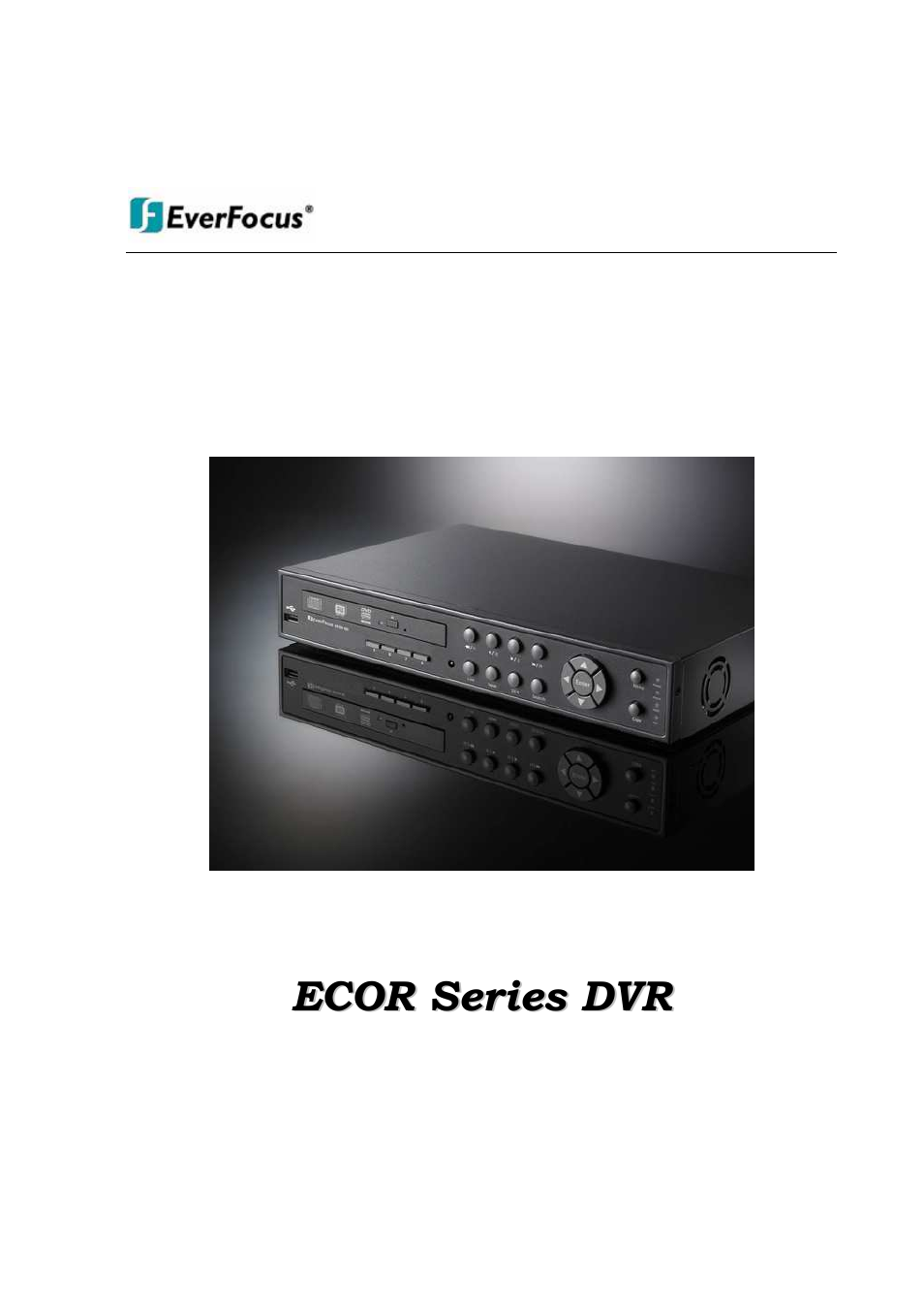 EverFocus EDVR 16D1 User Manual | 105 pages