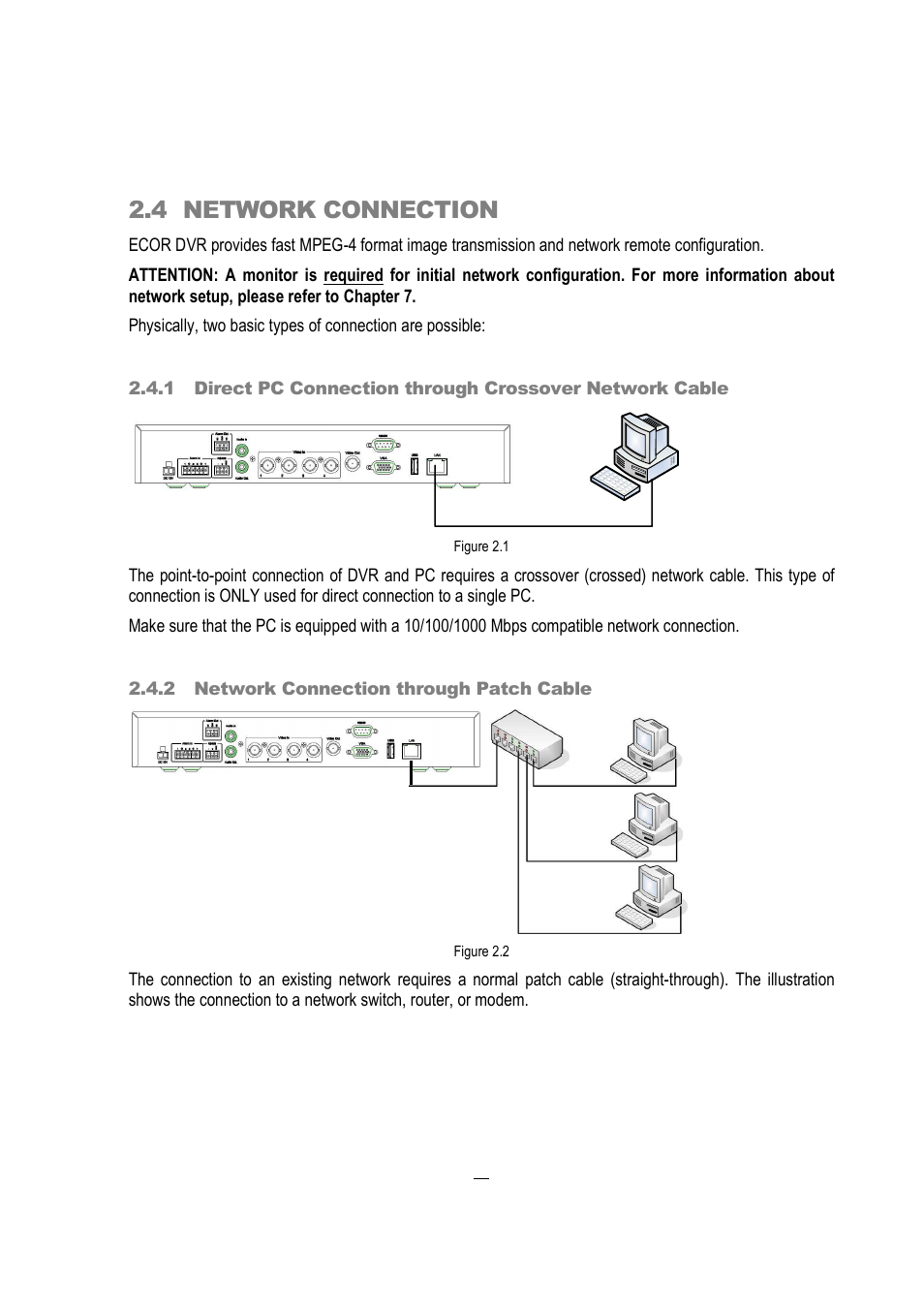 4 network connection | EverFocus EDVR 16D1 User Manual | Page 18 / 105