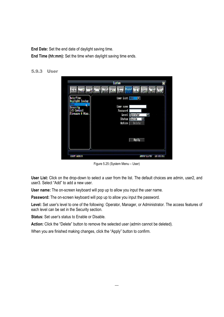 EverFocus EDVR 16D1 User Manual | Page 63 / 105