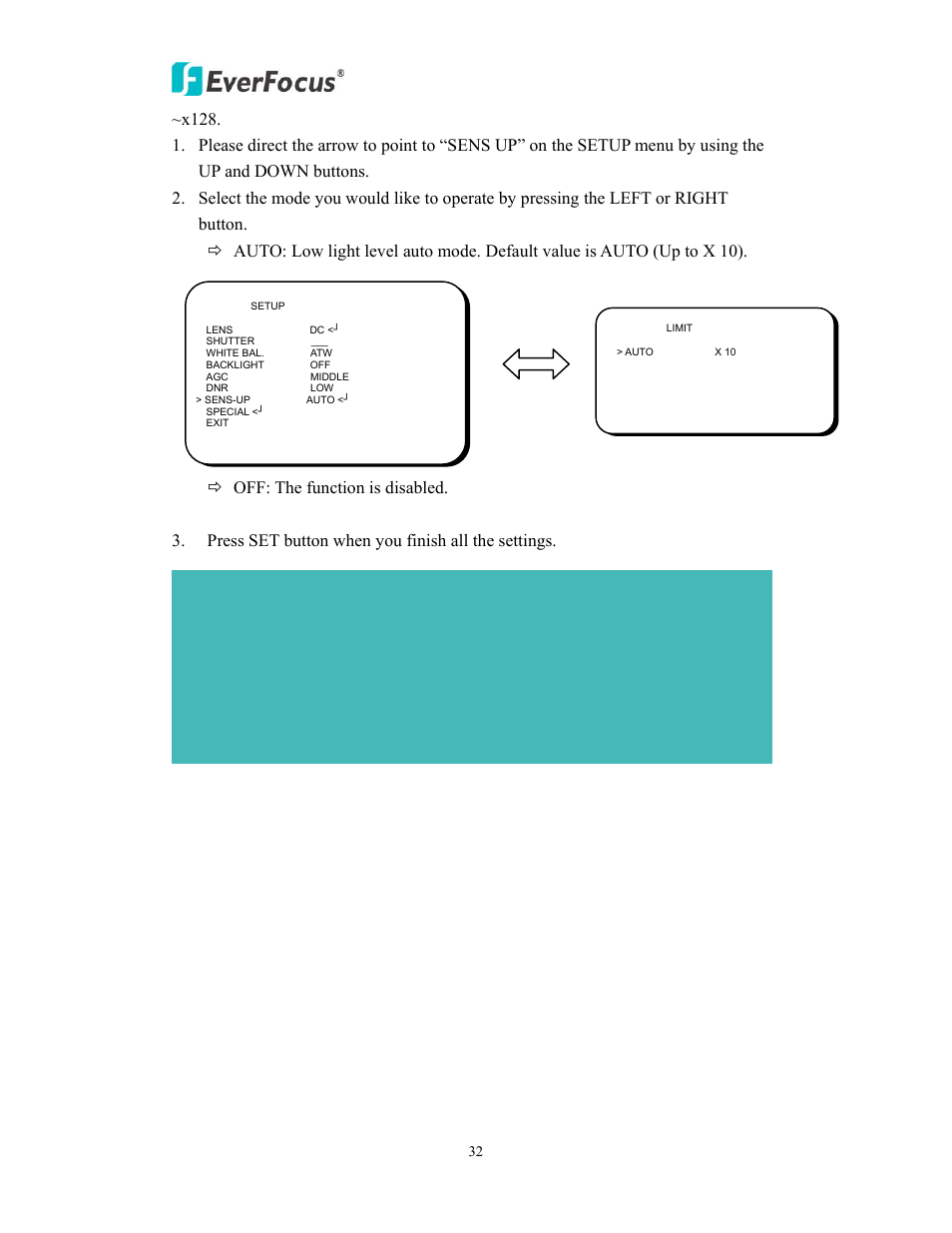 EverFocus EAN850A User Manual | Page 32 / 60