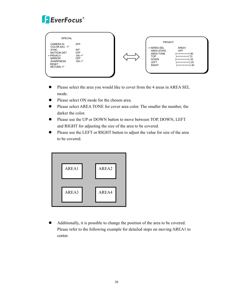 EverFocus EAN850A User Manual | Page 38 / 60