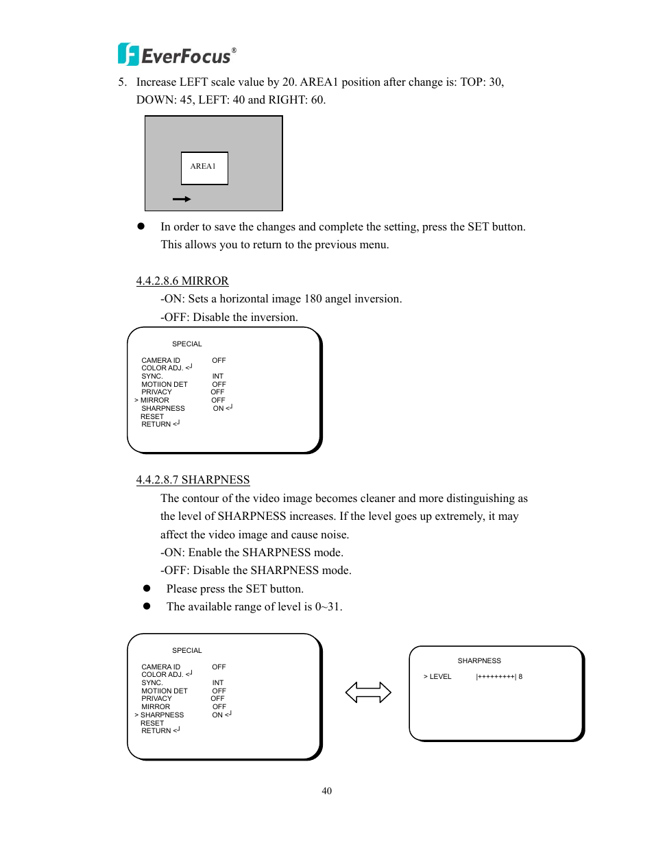 EverFocus EAN850A User Manual | Page 40 / 60