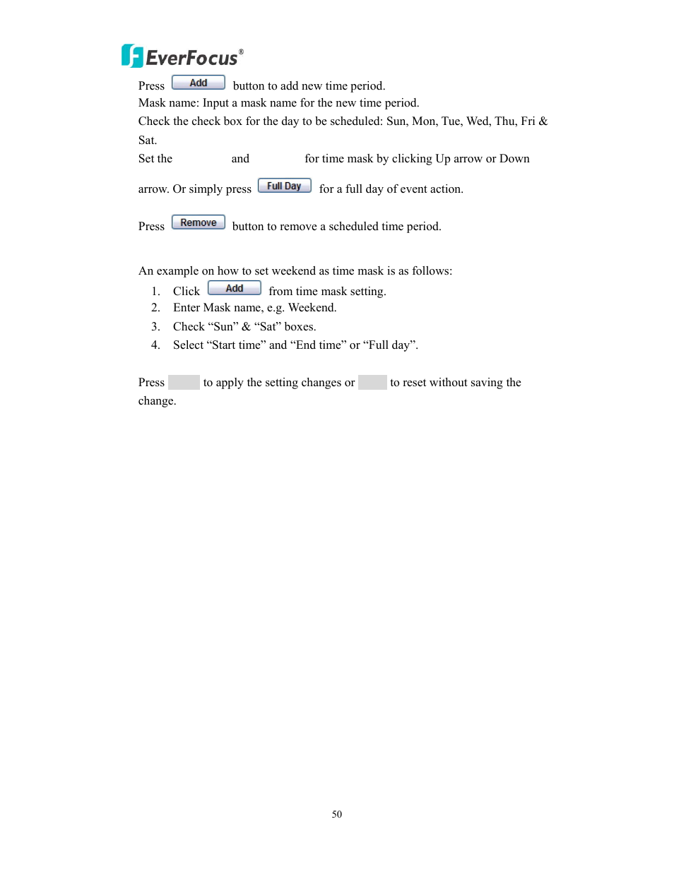 EverFocus EAN850A User Manual | Page 50 / 60