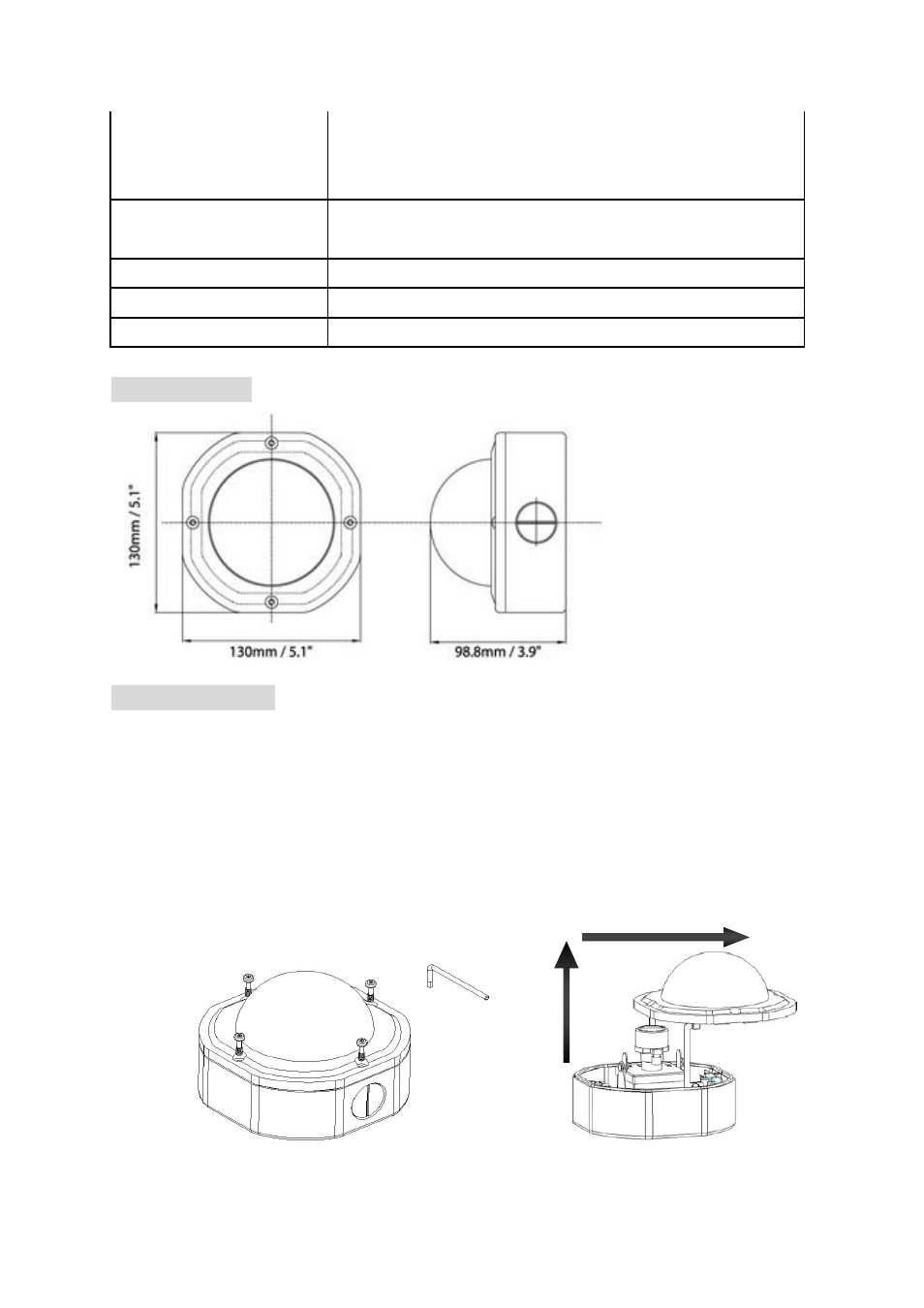 EverFocus Color Rugged Dome Camera EHD350 User Manual | Page 4 / 13