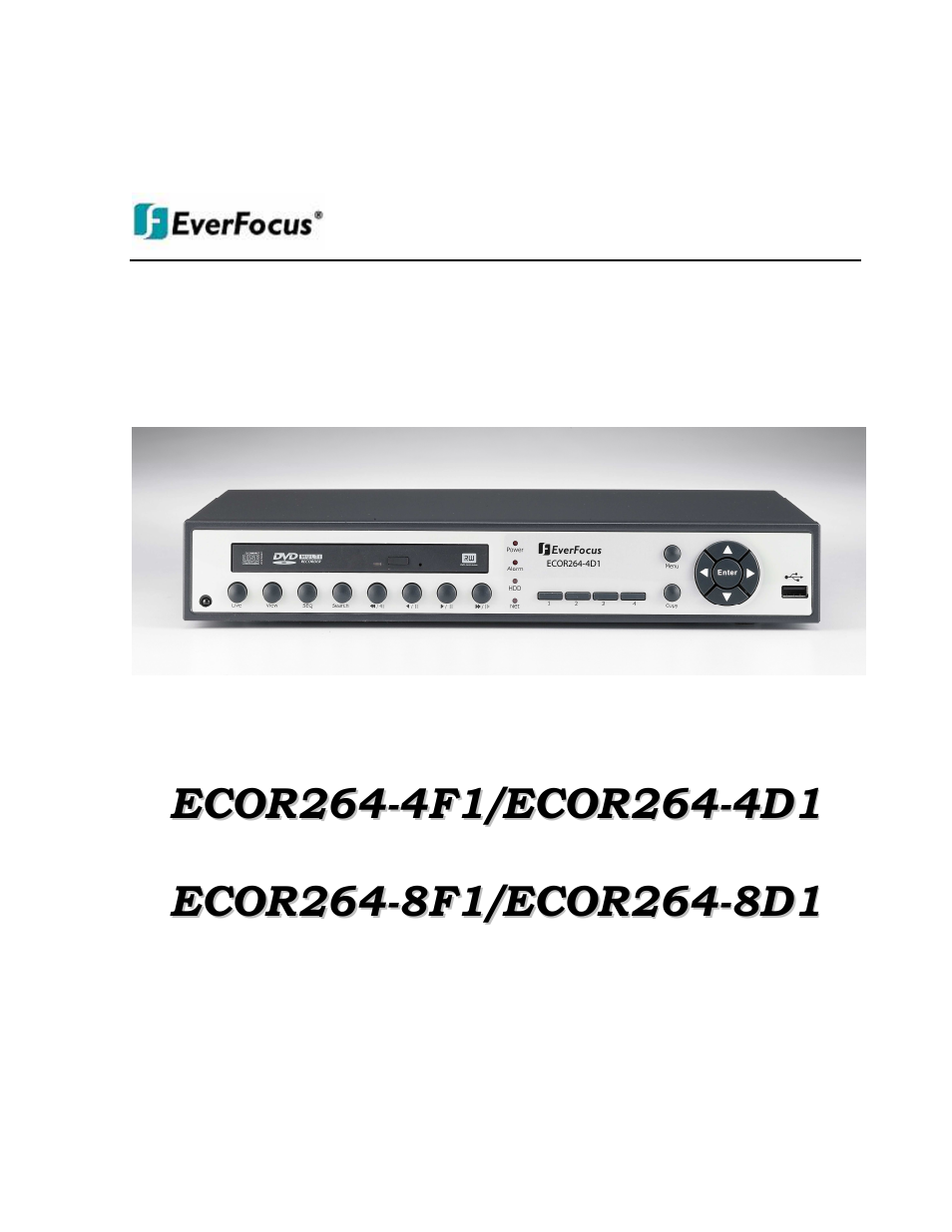 EverFocus ECOR264-4D1 User Manual | 128 pages