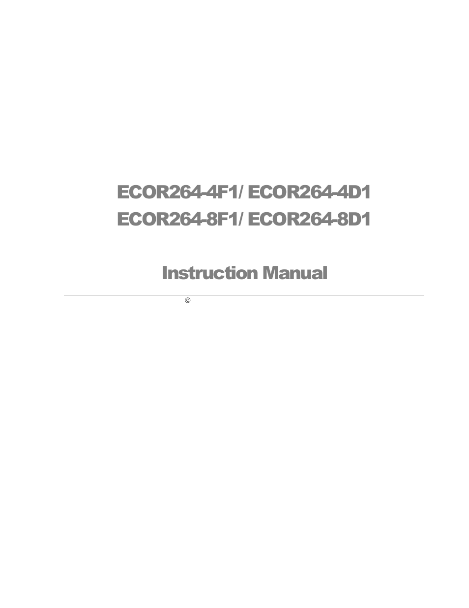 EverFocus ECOR264-4D1 User Manual | Page 2 / 128