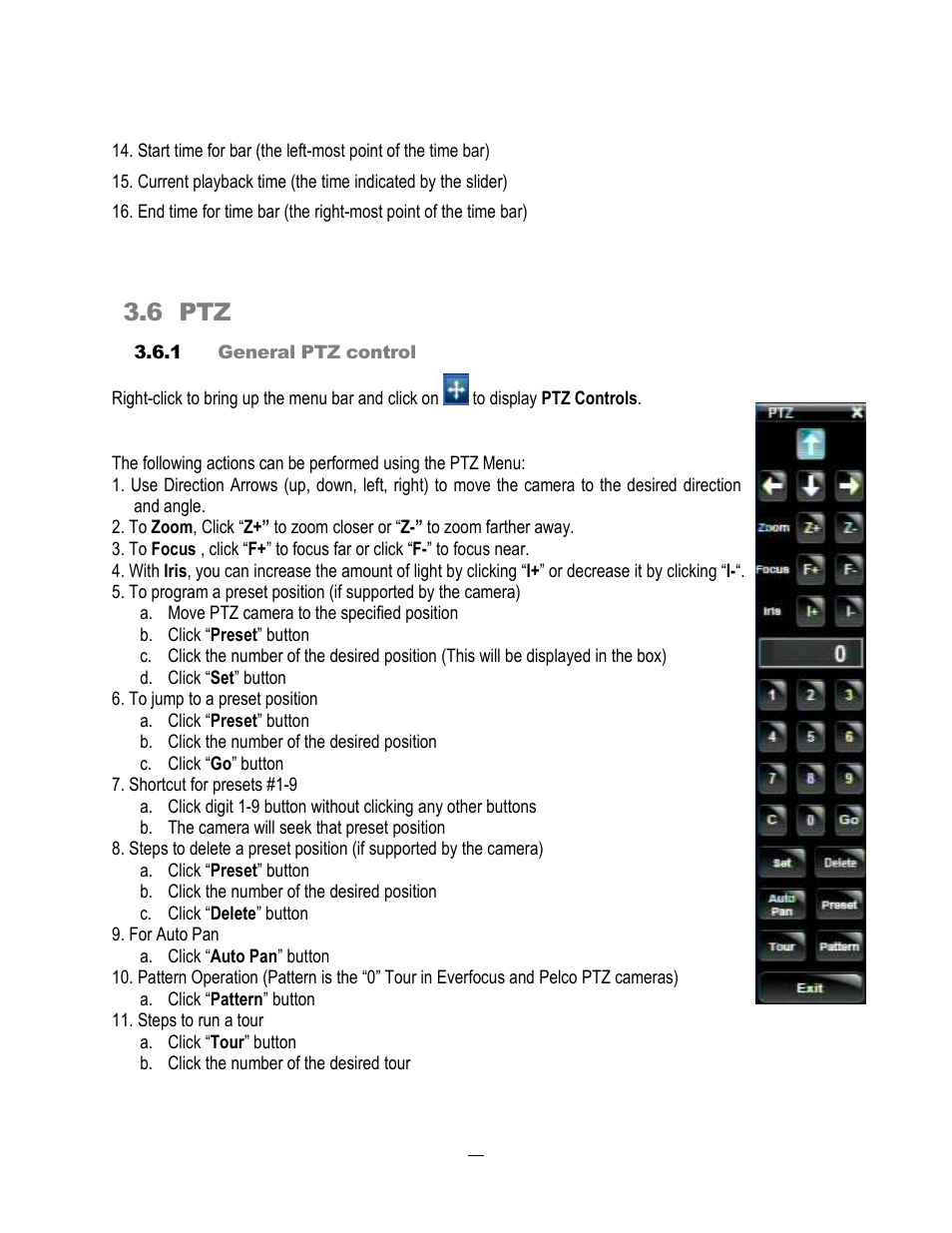 6 ptz | EverFocus ECOR264-4D1 User Manual | Page 30 / 128