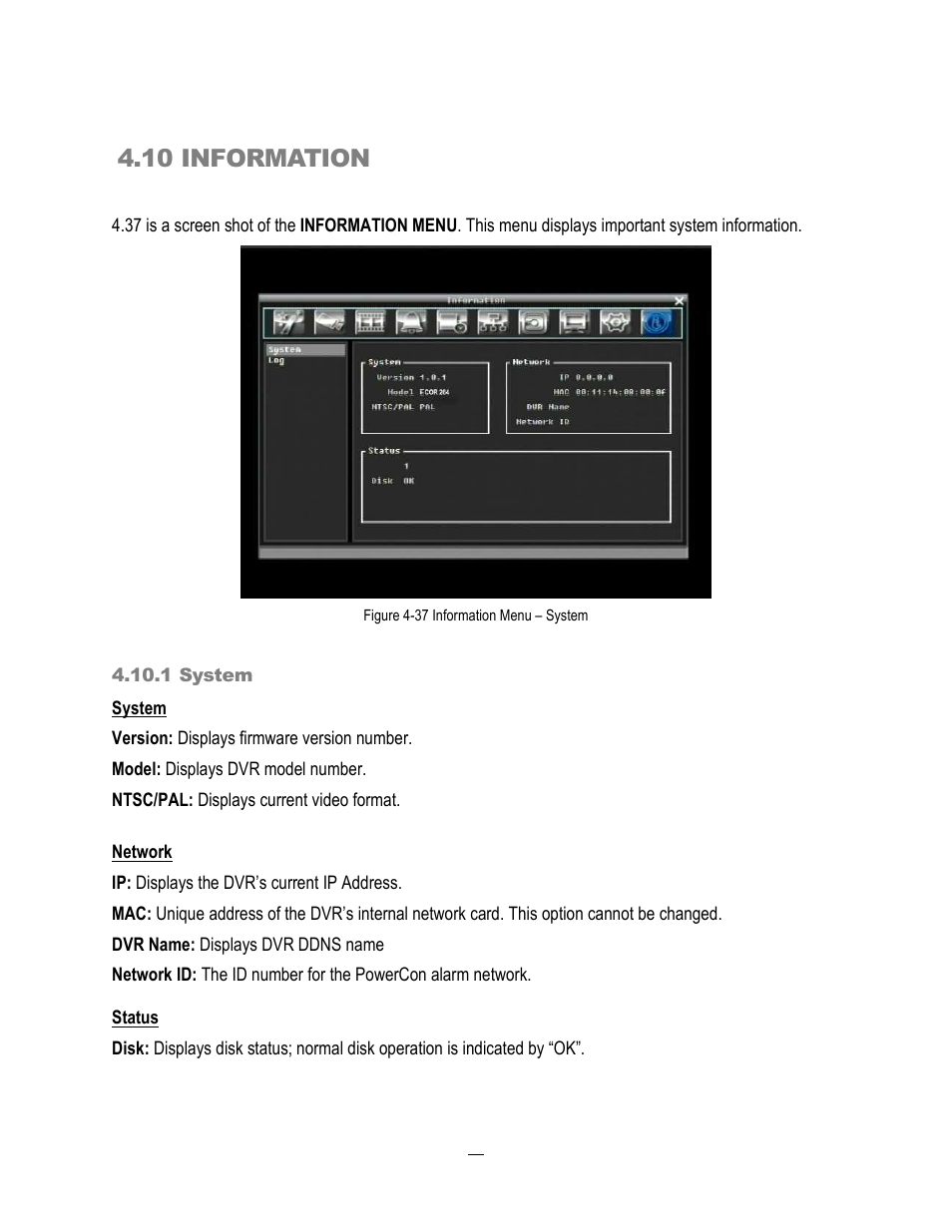 10 information | EverFocus ECOR264-4D1 User Manual | Page 89 / 128