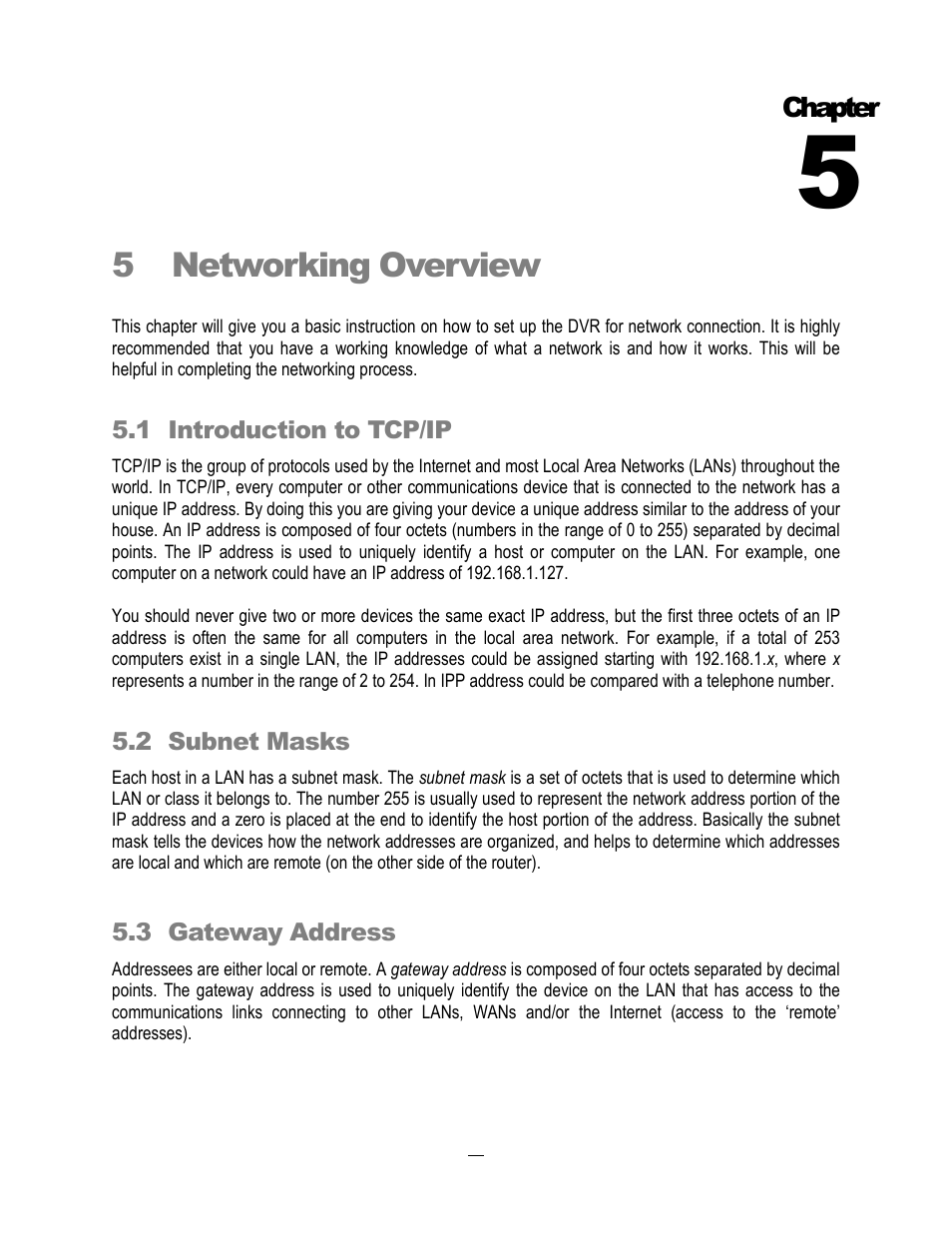 5networking overview | EverFocus ECOR264-4D1 User Manual | Page 92 / 128