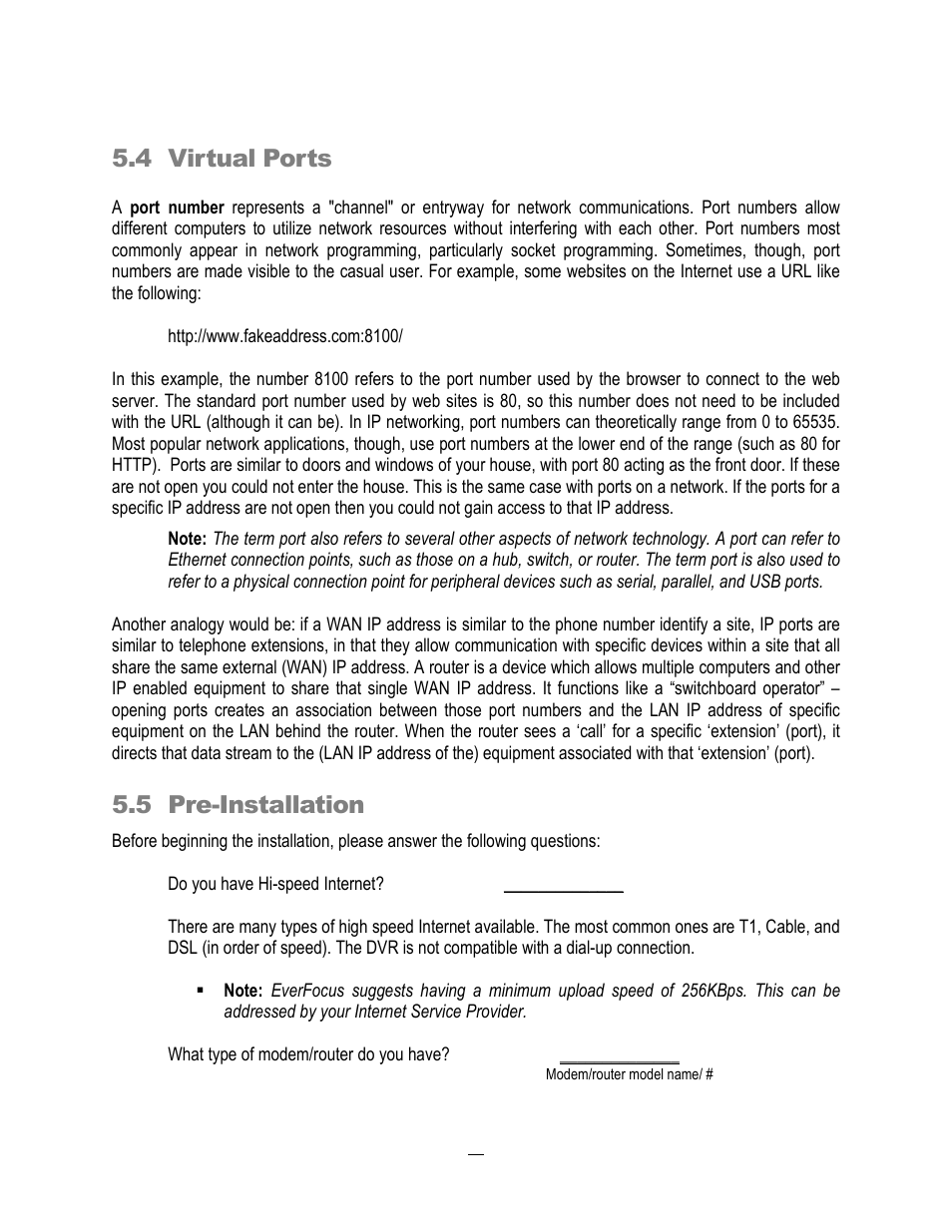 4 virtual ports, 5 pre-installation | EverFocus ECOR264-4D1 User Manual | Page 93 / 128