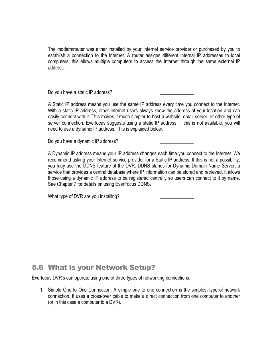 6 what is your network setup | EverFocus ECOR264-4D1 User Manual | Page 94 / 128
