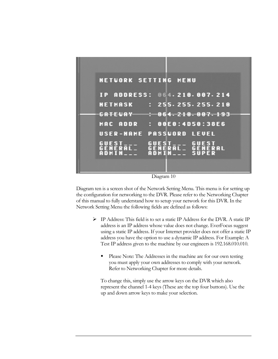 Network setting menu | EverFocus EDSR400H User Manual | Page 32 / 107