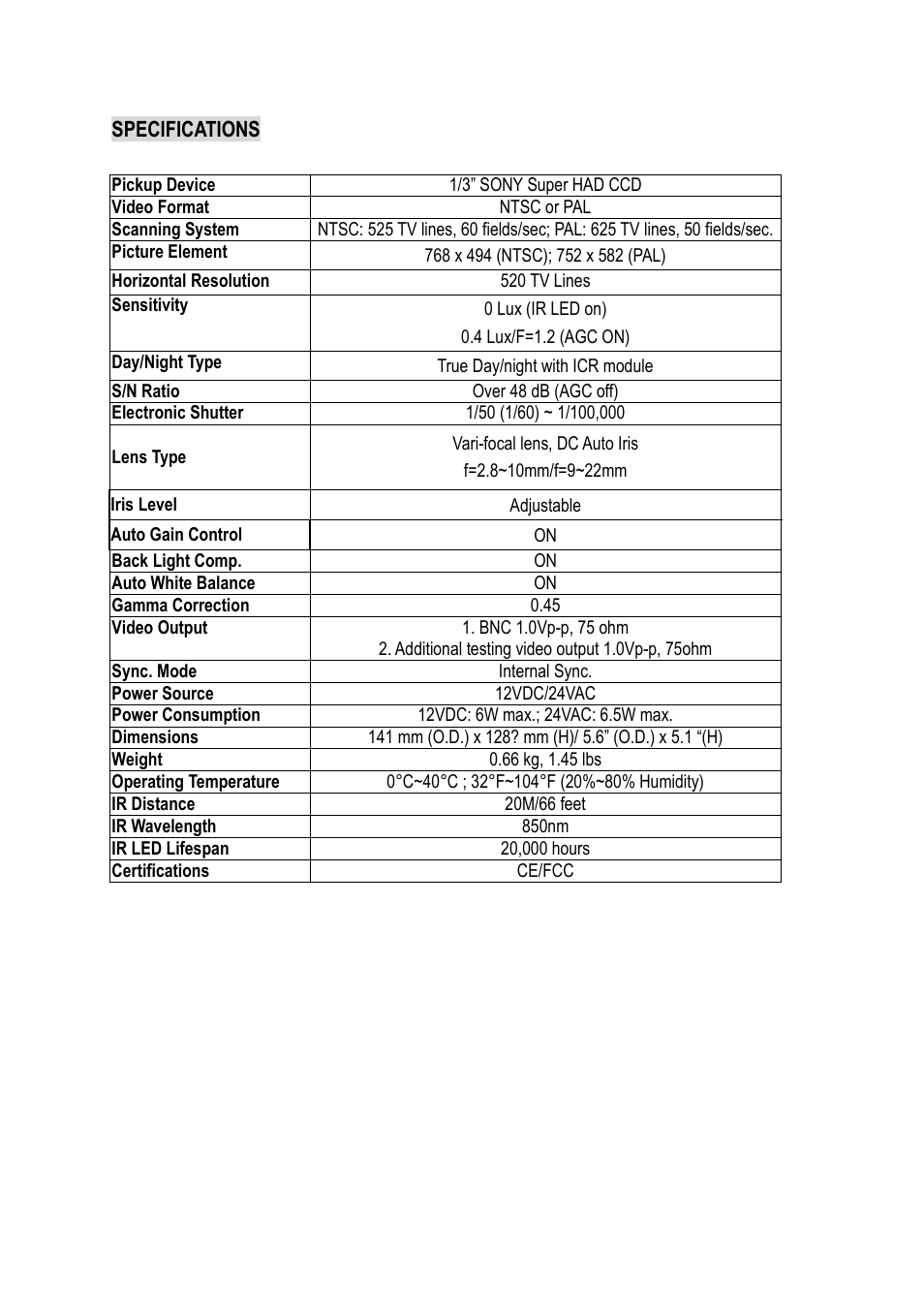 EverFocus ED335 User Manual | Page 4 / 18