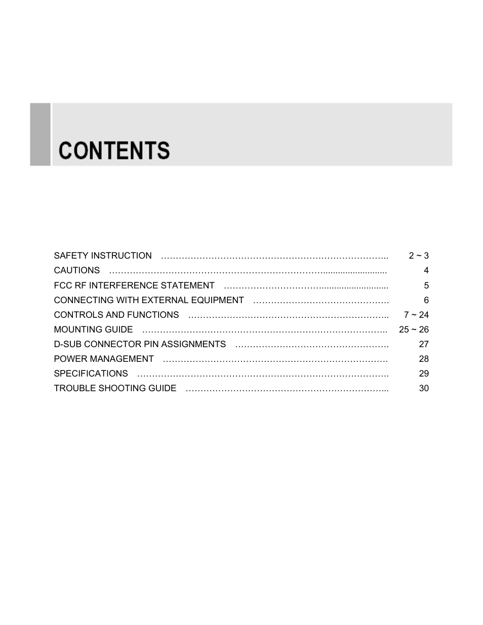 EverFocus TFT-LCD MONITOR EN-75084C User Manual | Page 3 / 40