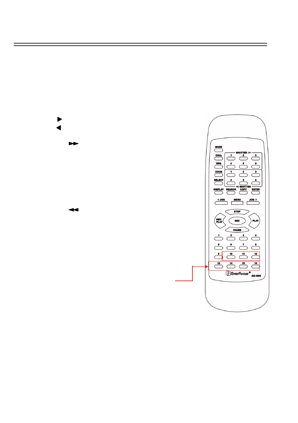 Eda 966 infrared remote control (optional) | EverFocus EDR-1640 User Manual | Page 68 / 83