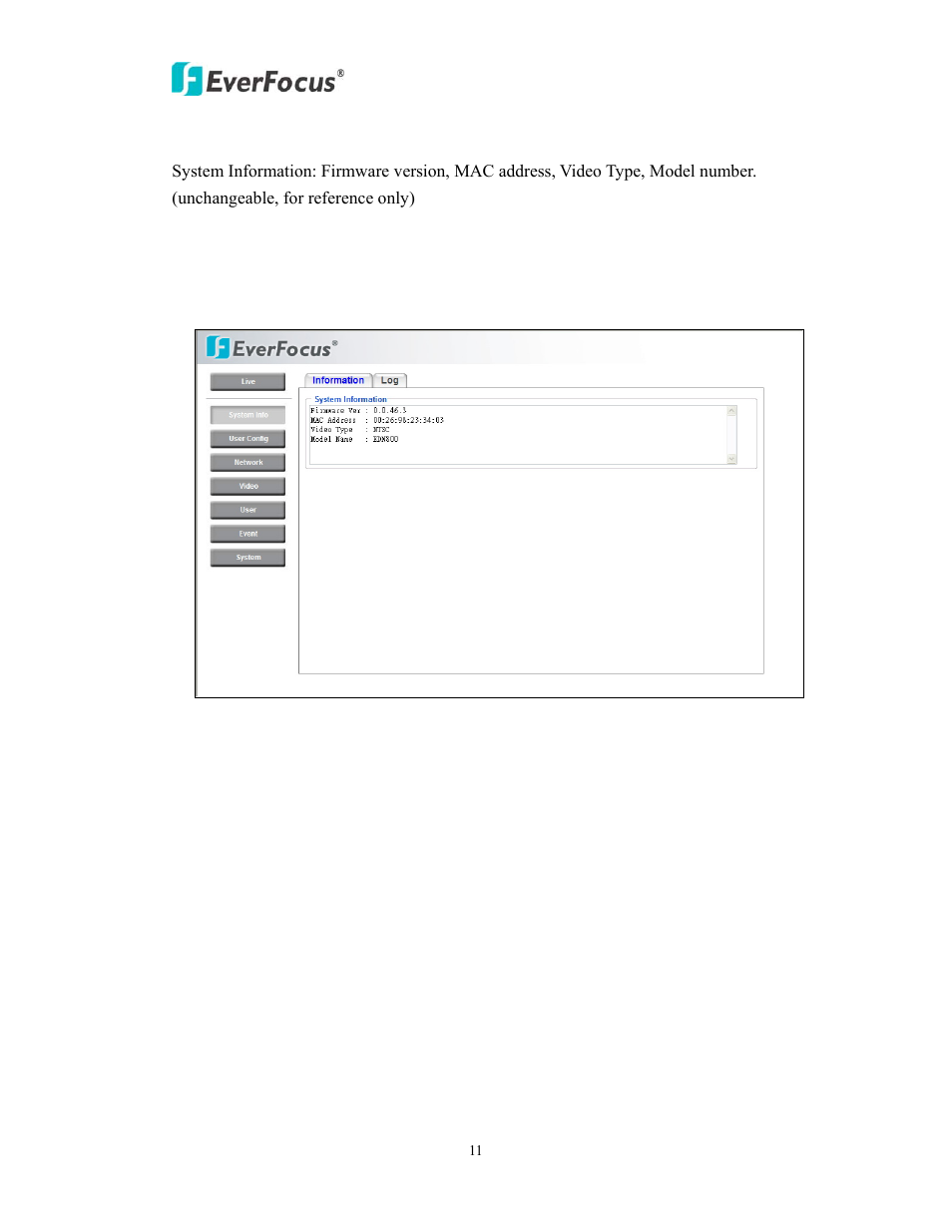EverFocus EDN800 User Manual | Page 11 / 43