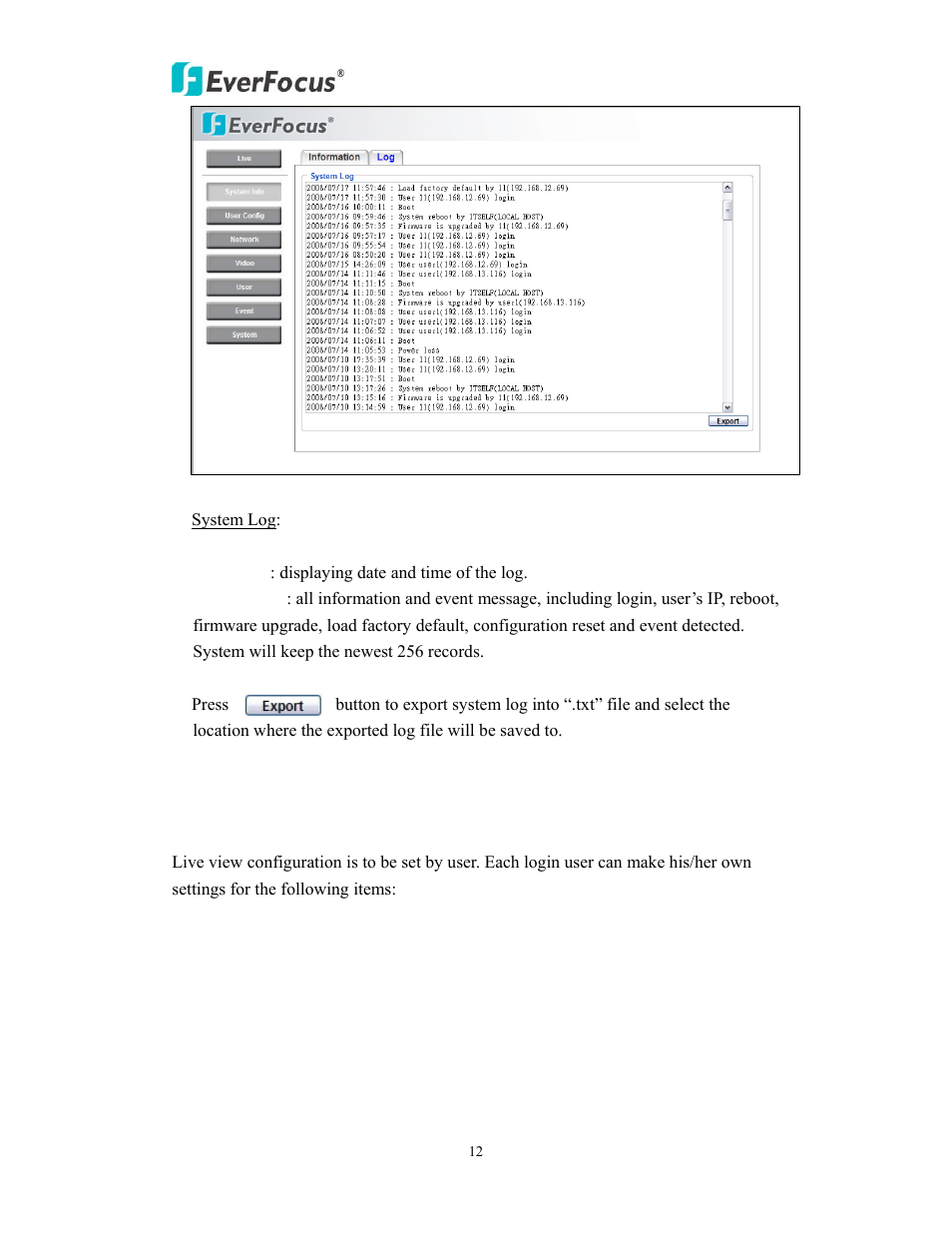 EverFocus EDN800 User Manual | Page 12 / 43