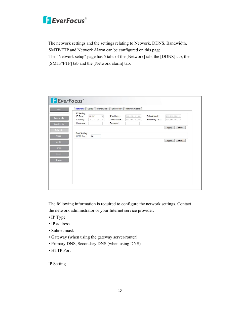 EverFocus EDN800 User Manual | Page 15 / 43