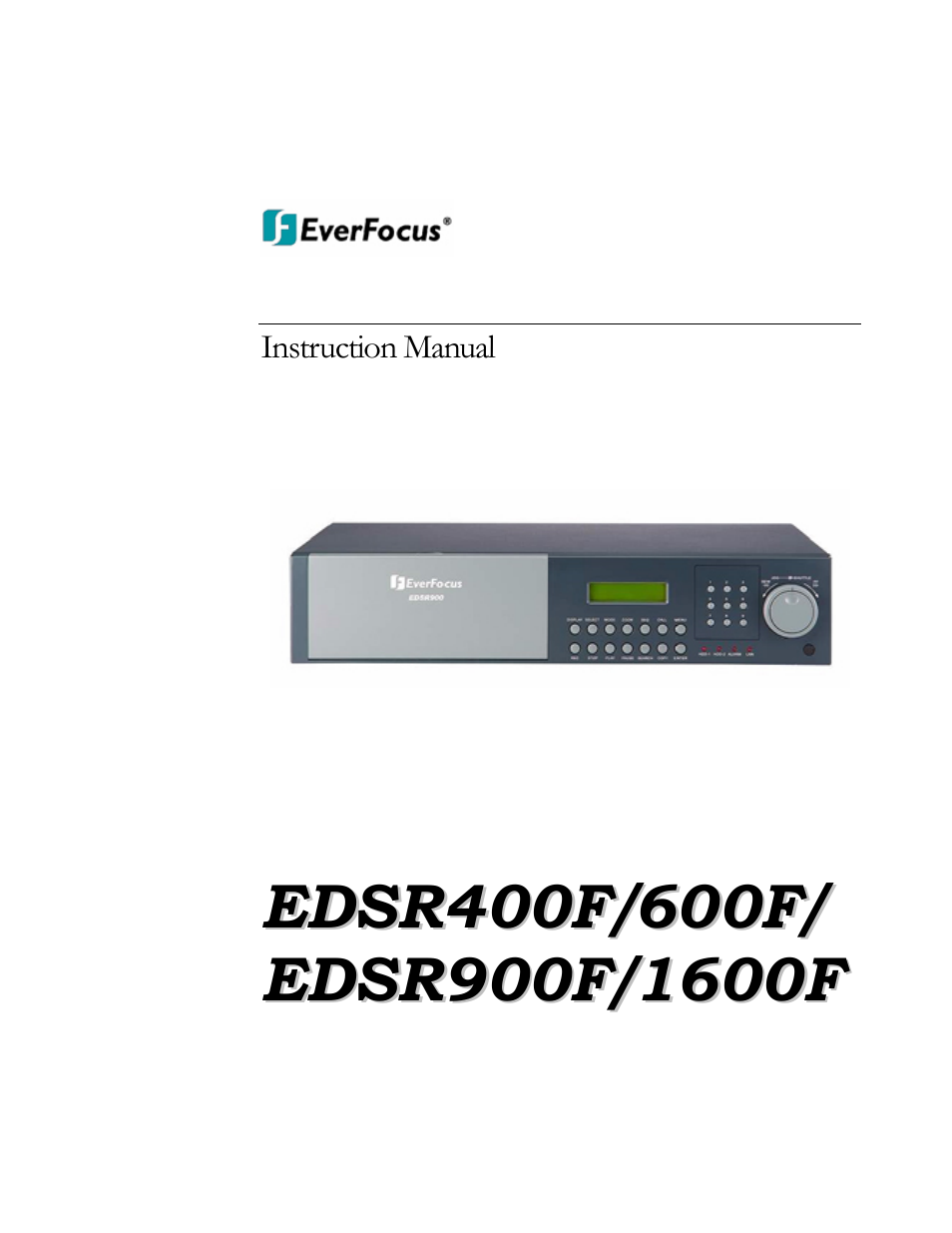 EverFocus EDSR 400F User Manual | 112 pages