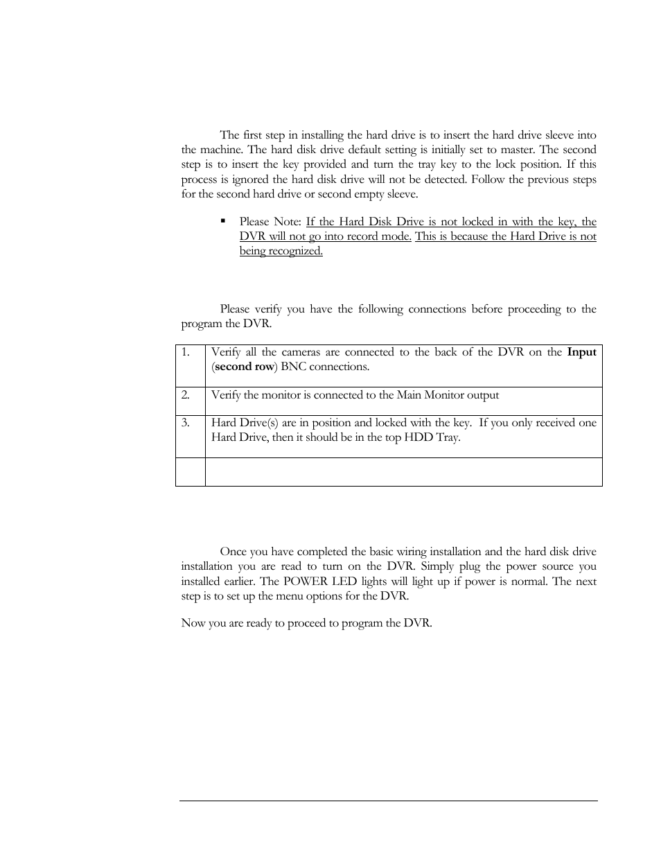 Hard disk drive installation, Final installation check list, Final install process | EverFocus EDSR 400F User Manual | Page 14 / 112