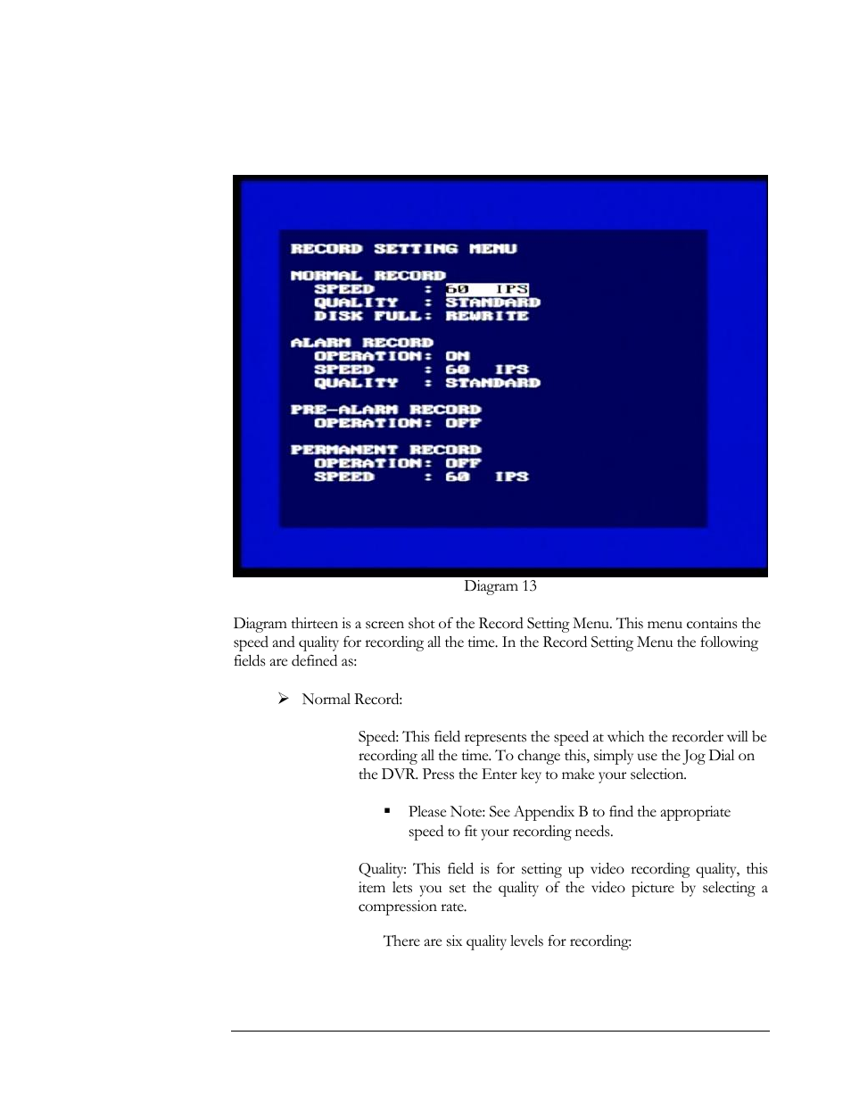 Record setting menu | EverFocus EDSR 400F User Manual | Page 30 / 112