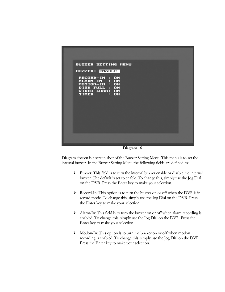 Buzzer setting menu | EverFocus EDSR 400F User Manual | Page 37 / 112