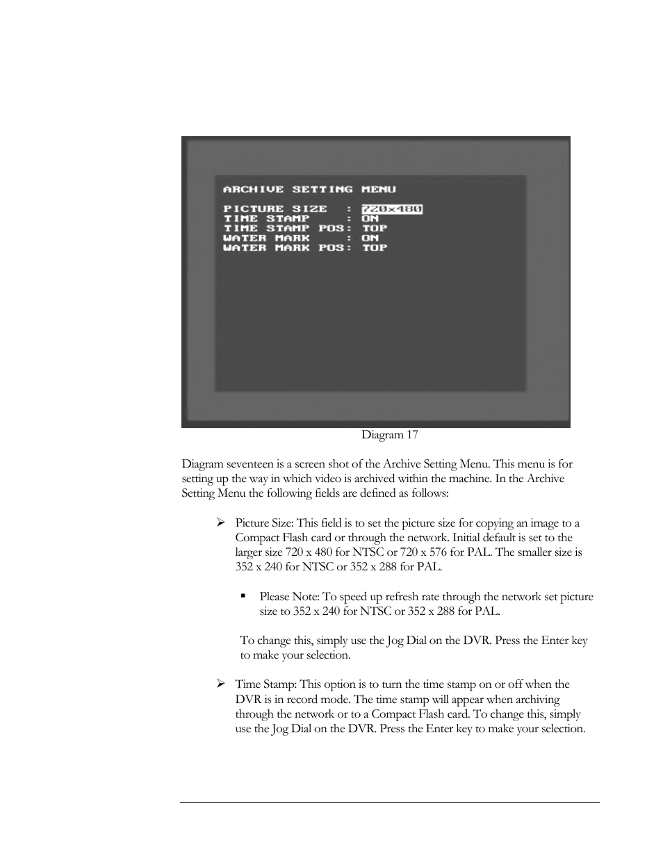 Archive setting menu | EverFocus EDSR 400F User Manual | Page 39 / 112