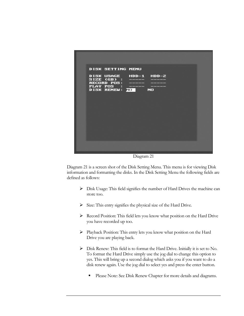 Disk setting menu | EverFocus EDSR 400F User Manual | Page 43 / 112