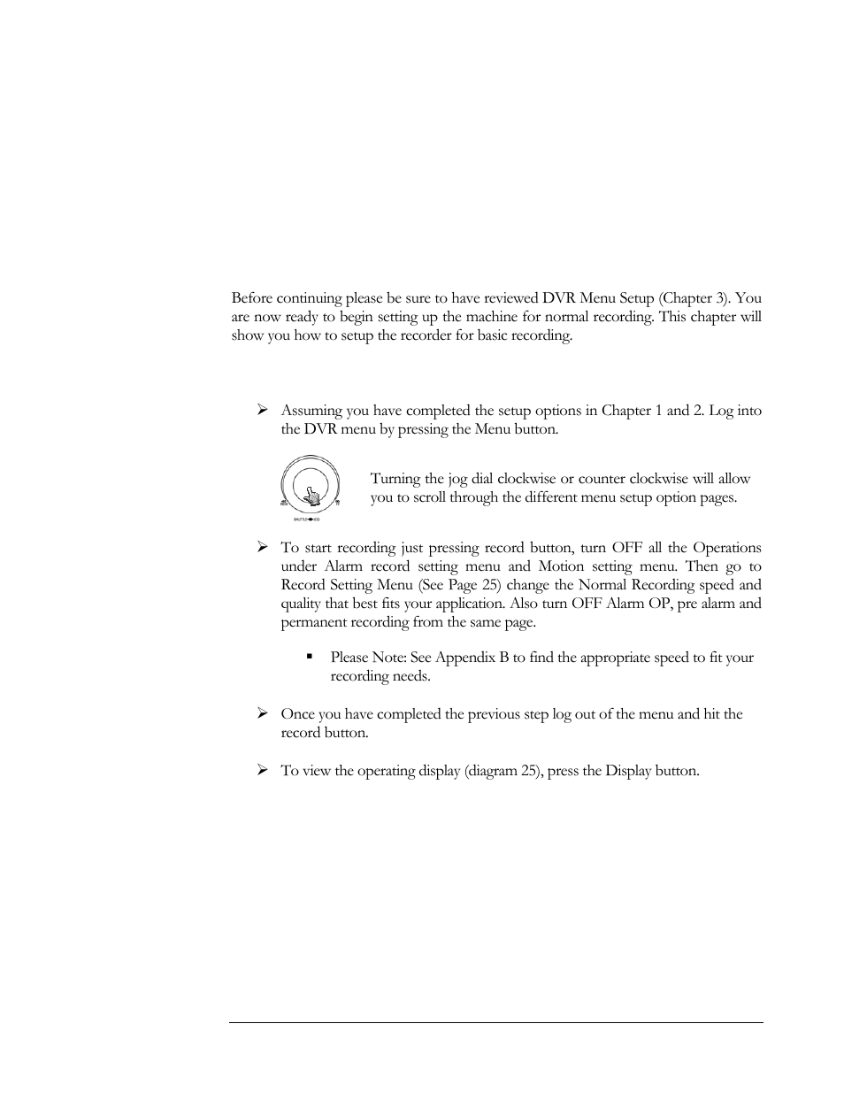 Basic recording setup, Recording overview, Chapter | EverFocus EDSR 400F User Manual | Page 49 / 112