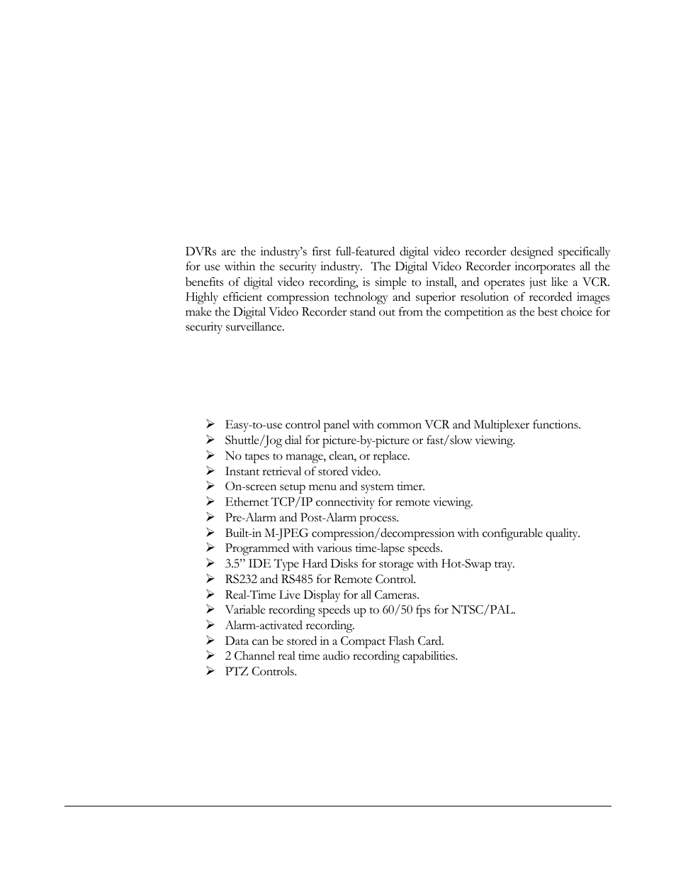 Features, Product overview, Chapter | EverFocus EDSR 400F User Manual | Page 6 / 112