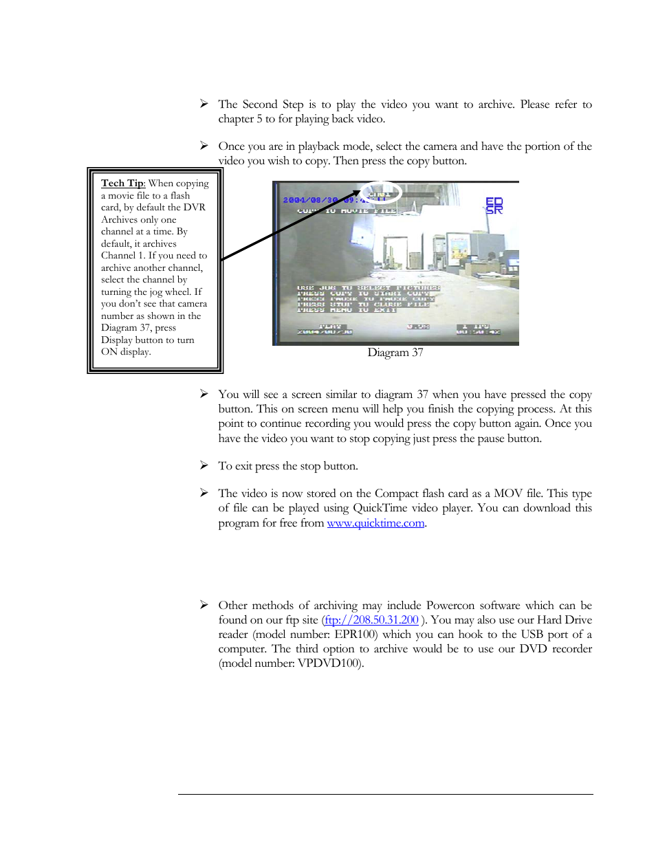 Other archiving methods | EverFocus EDSR 400F User Manual | Page 60 / 112