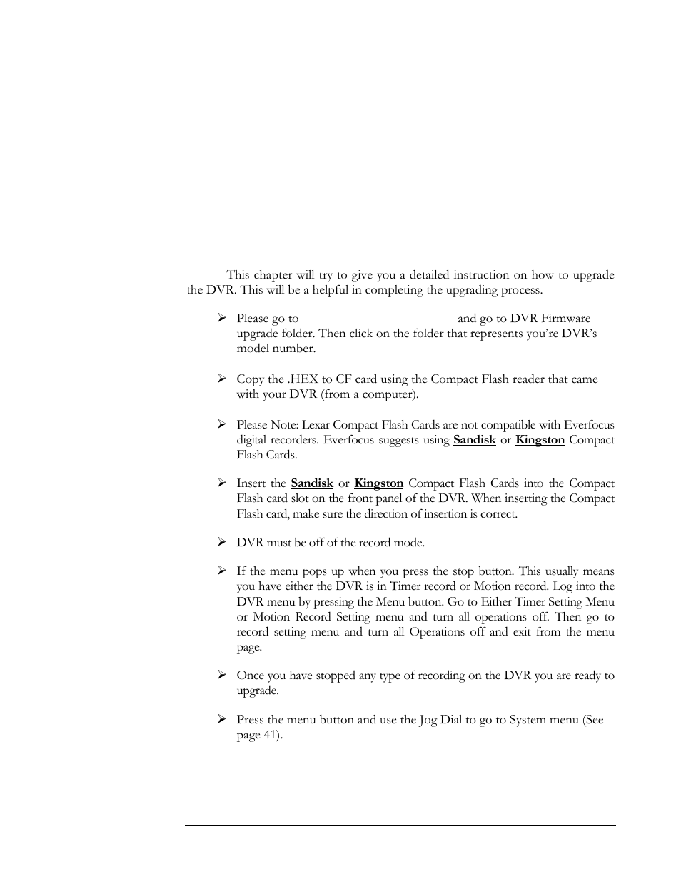 How to upgrade firmware on the dvr, Chapter | EverFocus EDSR 400F User Manual | Page 63 / 112