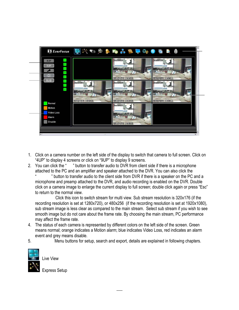 3 remote live view, Remote live view | EverFocus HD-CCTV EPHD08 User Manual | Page 124 / 142