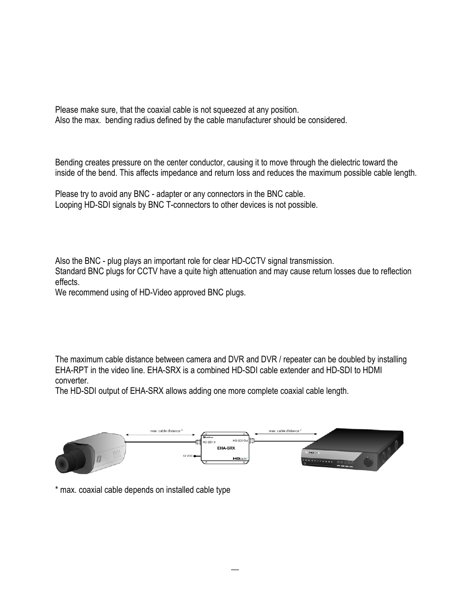 4 cable installation, 5 bnc-plug, Cable installation | Bnc-plug | EverFocus HD-CCTV EPHD08 User Manual | Page 18 / 142