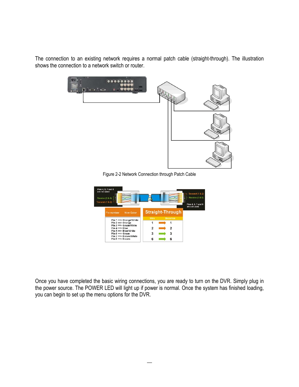 2 network connection through patch cable, 7 final install process, Network connection through patch cable | 7 final, Install process | EverFocus HD-CCTV EPHD08 User Manual | Page 26 / 142