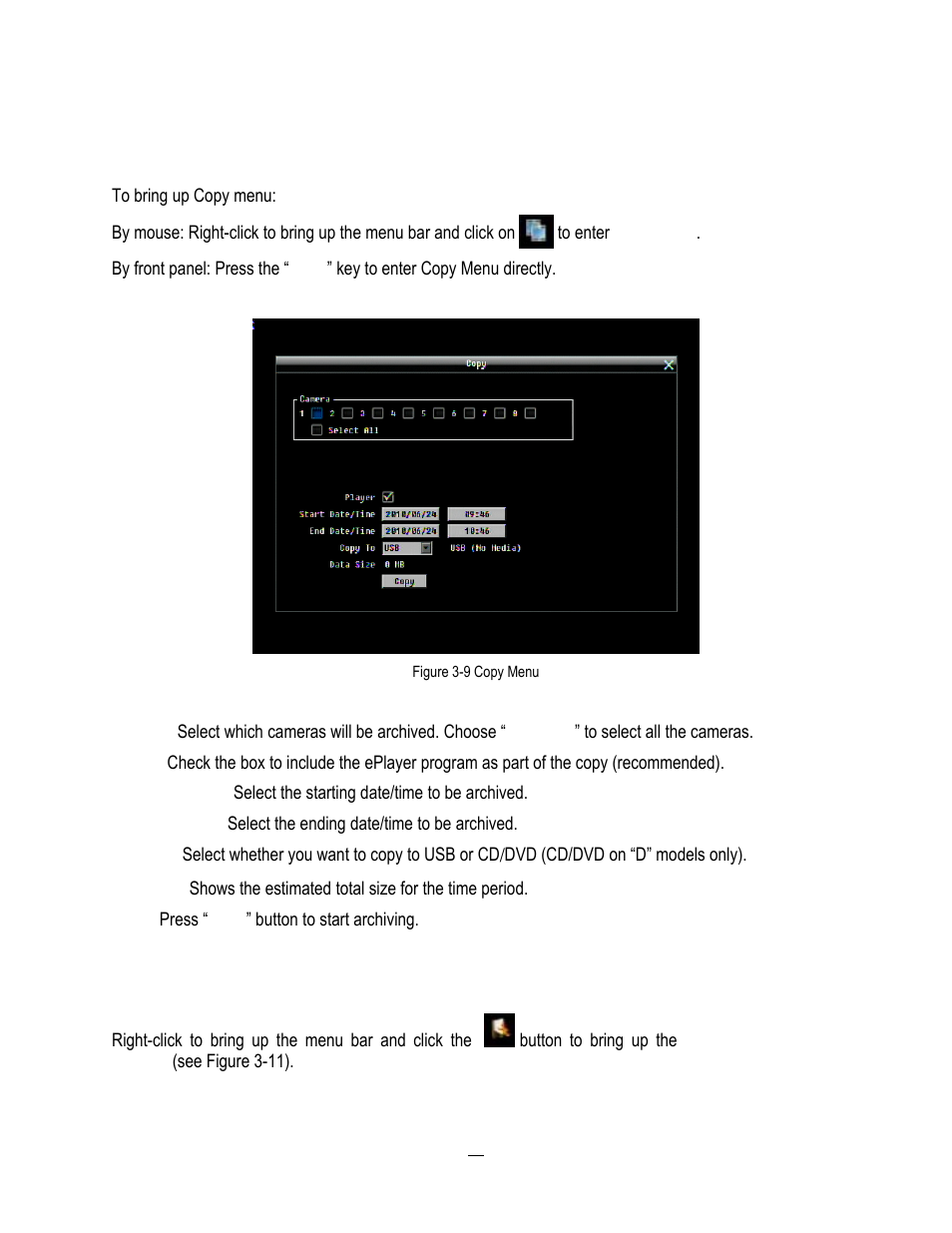 13 copy, 14 logout, 39 3.14 logout | EverFocus HD-CCTV EPHD08 User Manual | Page 47 / 142