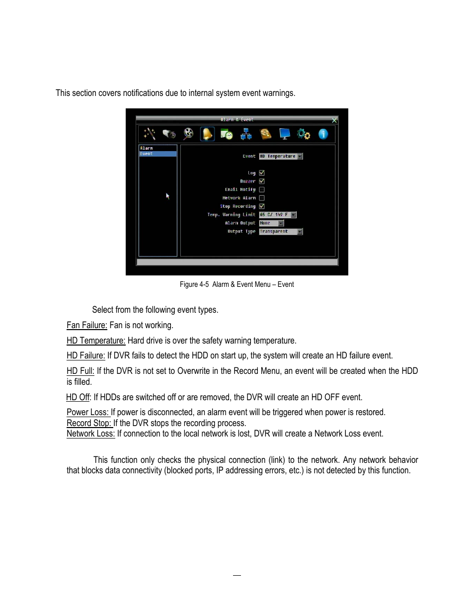 5 event, Event | EverFocus HD-CCTV EPHD08 User Manual | Page 63 / 142