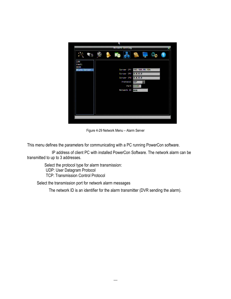 4 alarm server, Alarm server | EverFocus HD-CCTV EPHD08 User Manual | Page 88 / 142