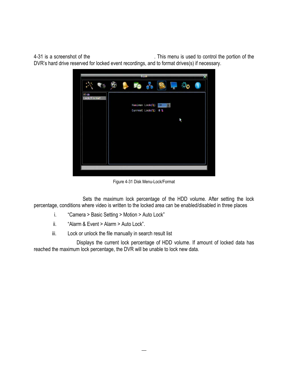 2 lock, Lock | EverFocus HD-CCTV EPHD08 User Manual | Page 90 / 142