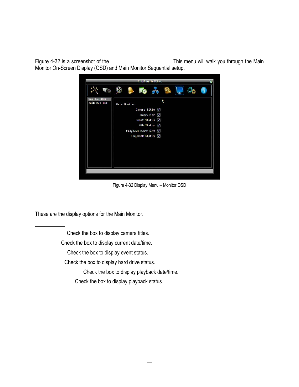 9 display setting, 1 monitor osd, 9 display | Setting, Monitor osd | EverFocus HD-CCTV EPHD08 User Manual | Page 91 / 142