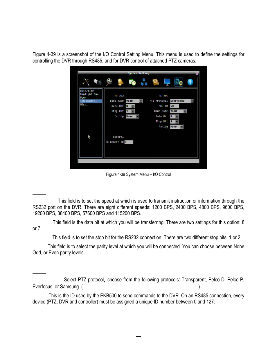 4 i/o control, I/o control, Section | EverFocus HD-CCTV EPHD08 User Manual | Page 98 / 142