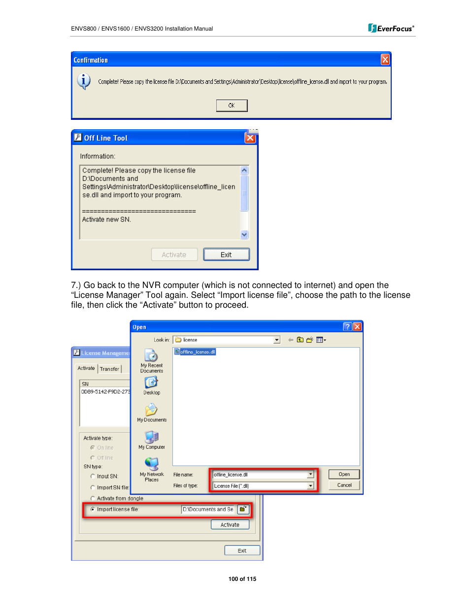 EverFocus ENVS1600 User Manual | Page 100 / 115